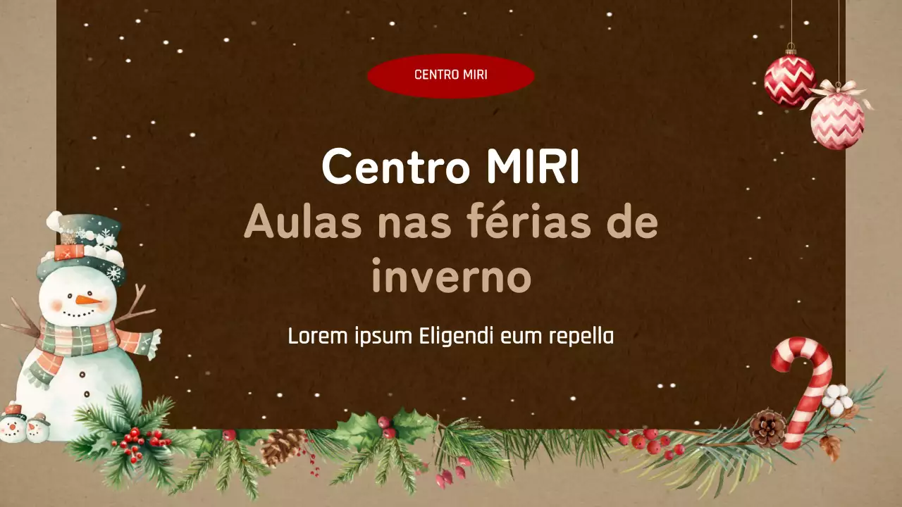 Guia de formação de voluntários para as férias de inverno em castanho e bege vintage
