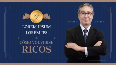 Nuestros valores de lujo en azul marino y dorado