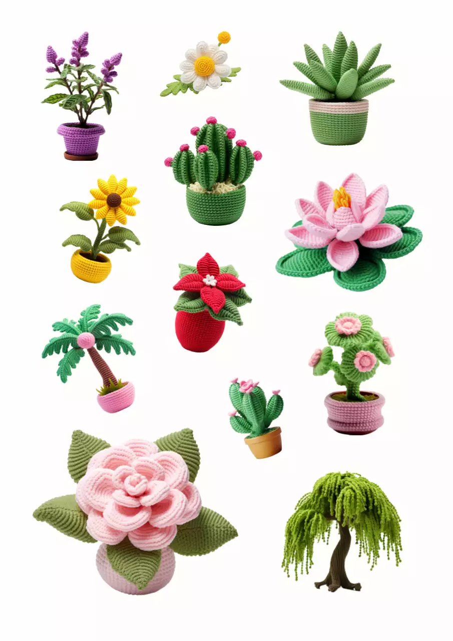 Blumenaufkleber nach Art