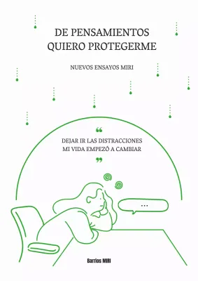 Portada del ensayo Lección de vida sencilla en verde y blanco