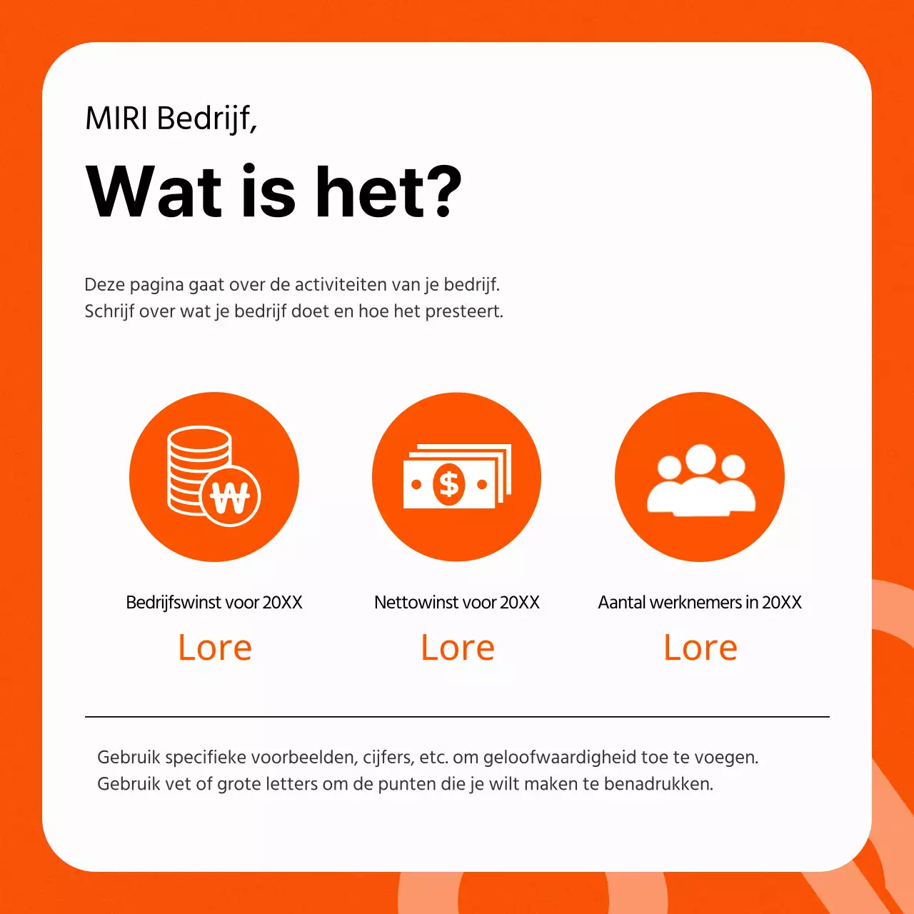 Een eenvoudig oranje en grijs over ons veld