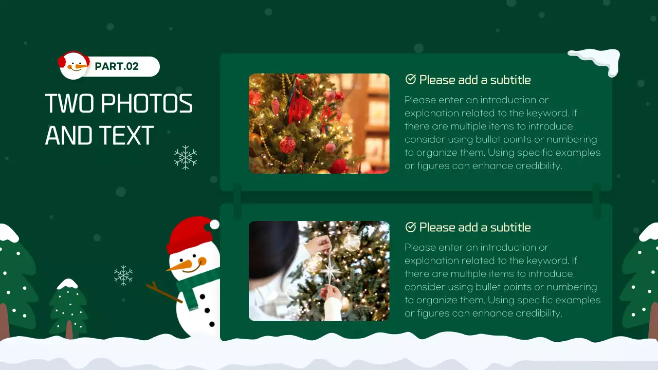 그린 심플 크리스마스 프레젠테이션