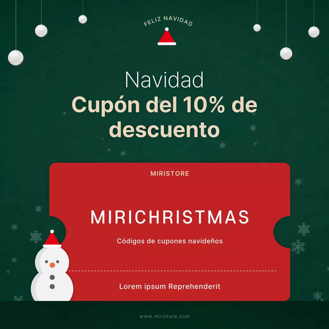 Un resumen de marketing navideño en rojo y verde