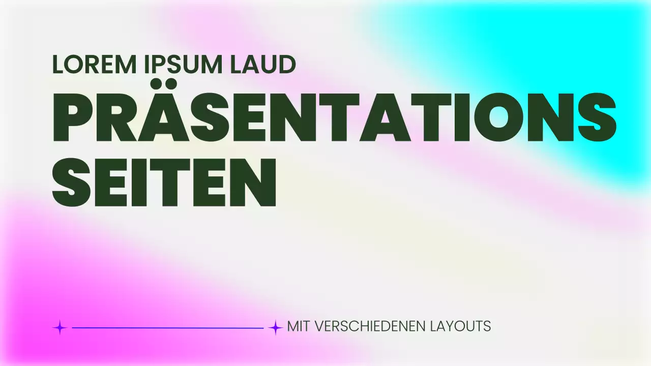 Rosa und fluoreszierend Trendy Multipage Layout Report