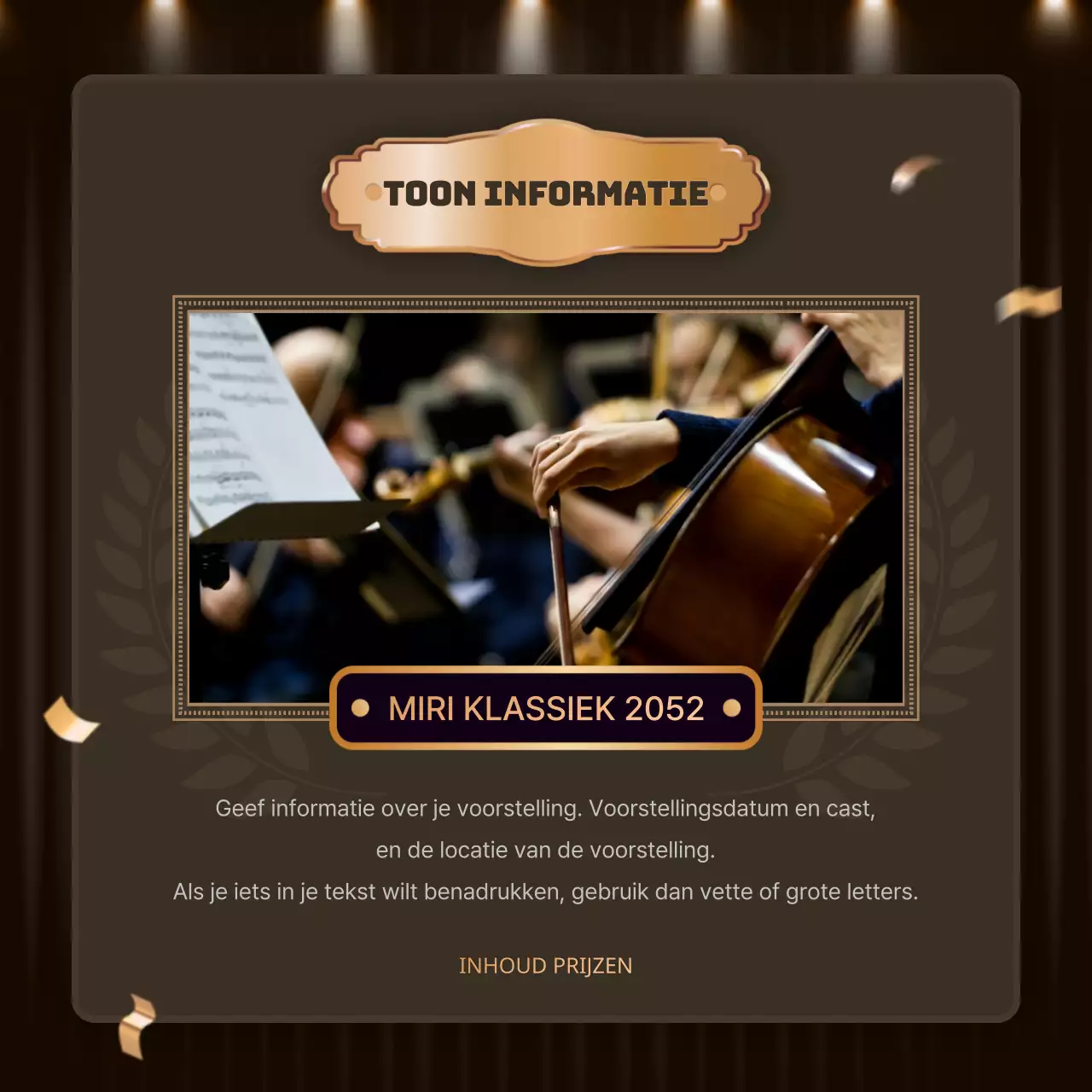 Luxe inhoud in oranje en bruin voor een eindejaarspost