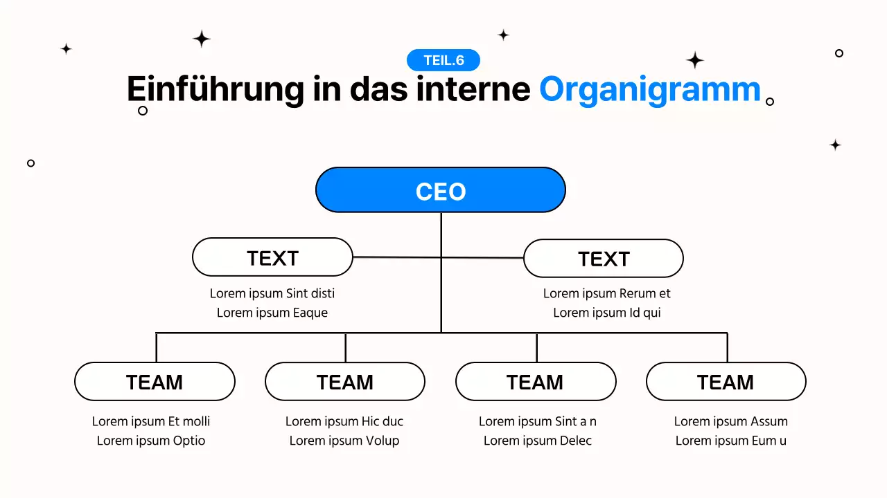 Einfache blaue und schwarze Büroarbeitspräsentation