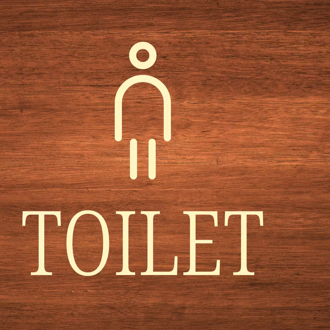 베이지색 남자 아이콘 화장실 위치 안내