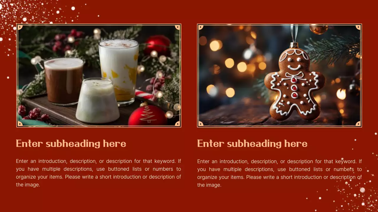 Red Vintage Christmas Event Presentation