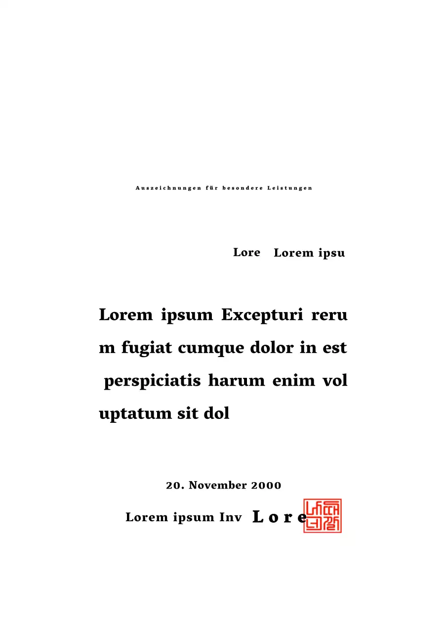 Achievement Award Design