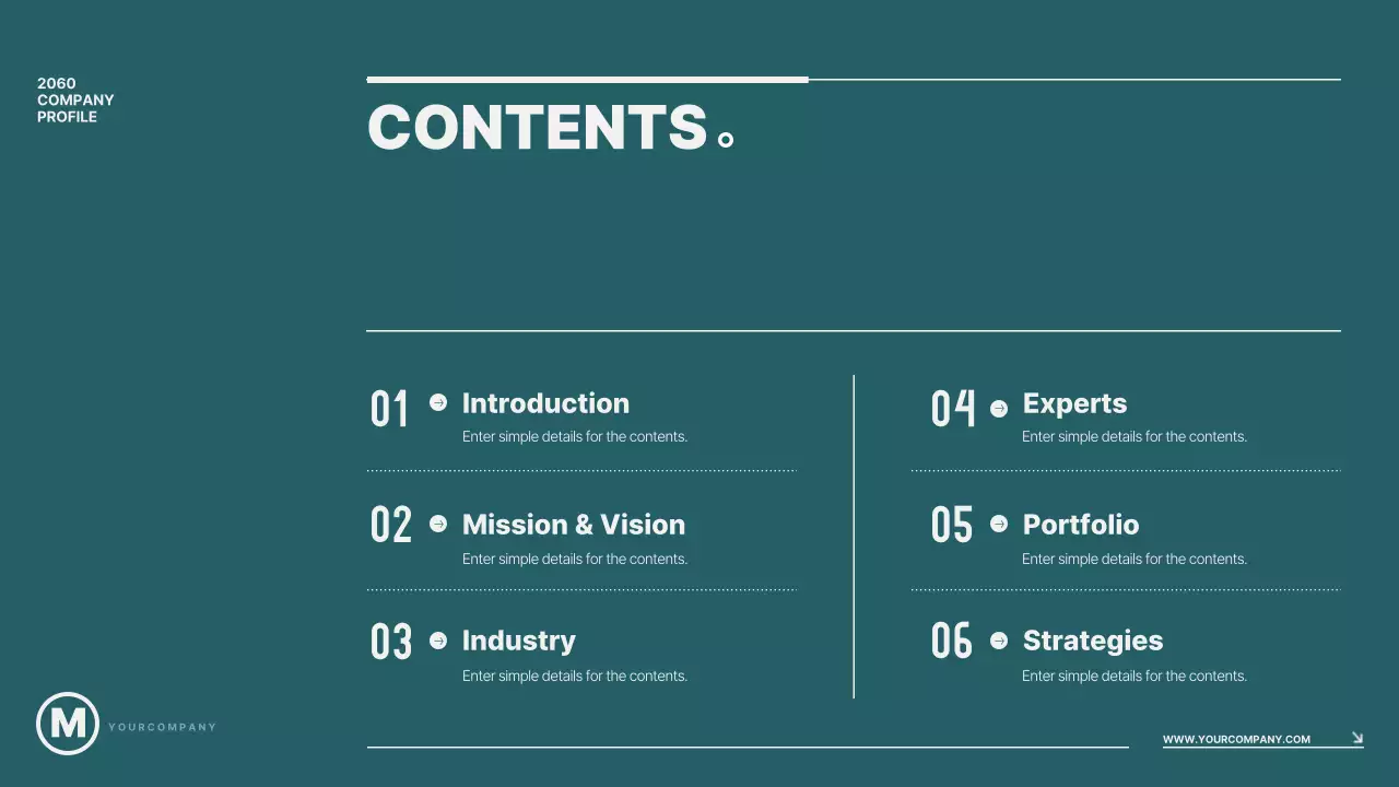 Teal Modern 회사 프로필 프레젠테이션