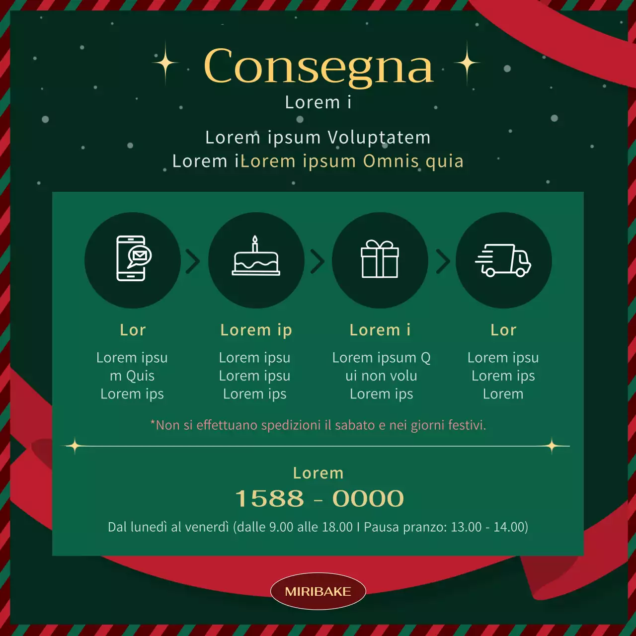 Promuovere un classico dolce natalizio in verde