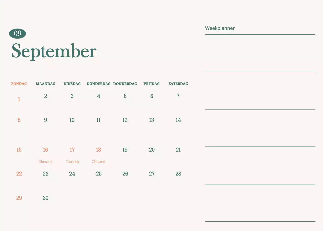 Cafékalender met aanbevelingen voor de drank van de maand