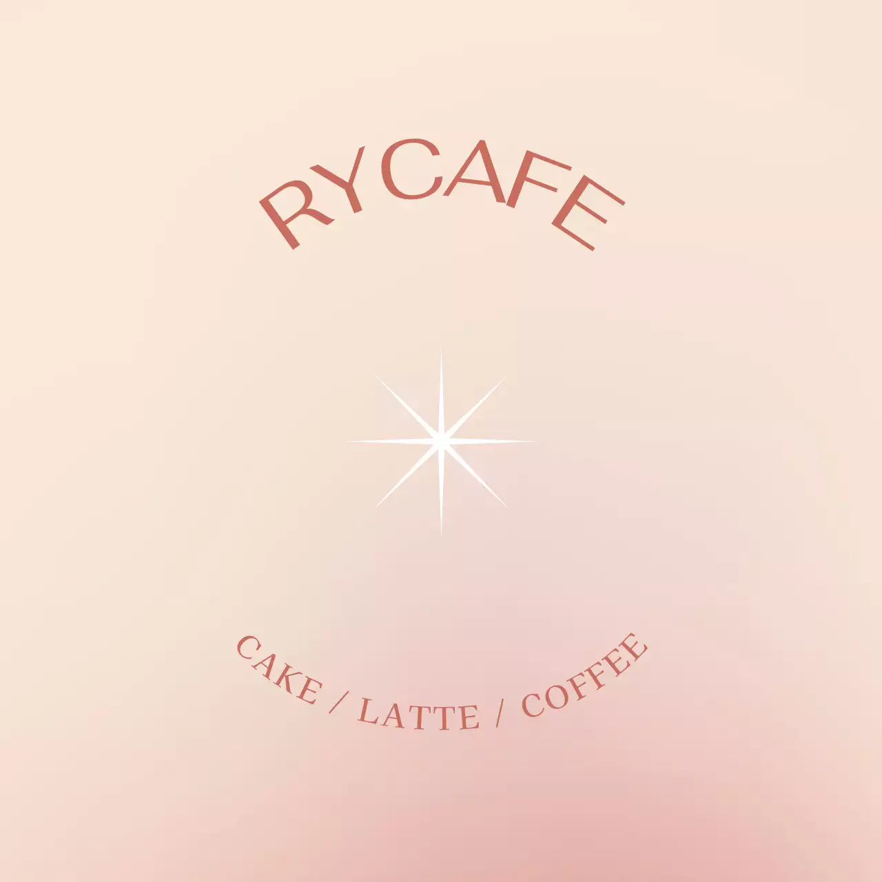Pink Beige Gradient Cafe Series Concept