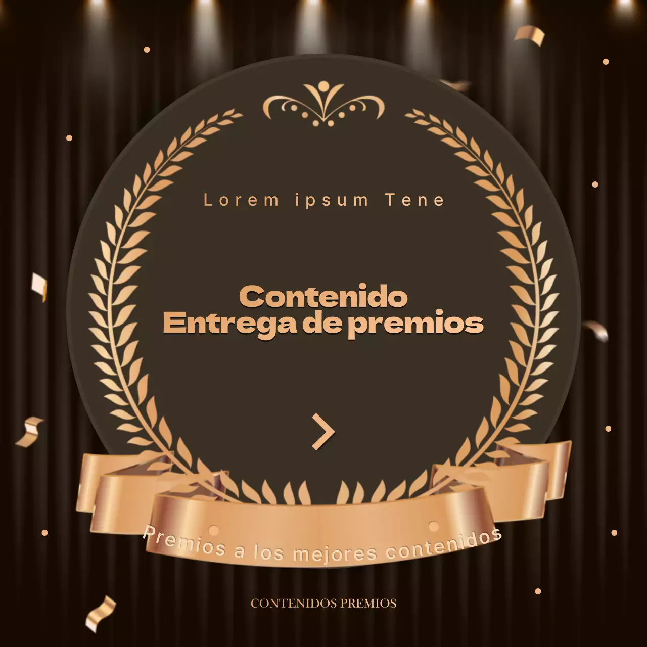 Lujosos contenidos en naranja y marrón para un post de fin de año