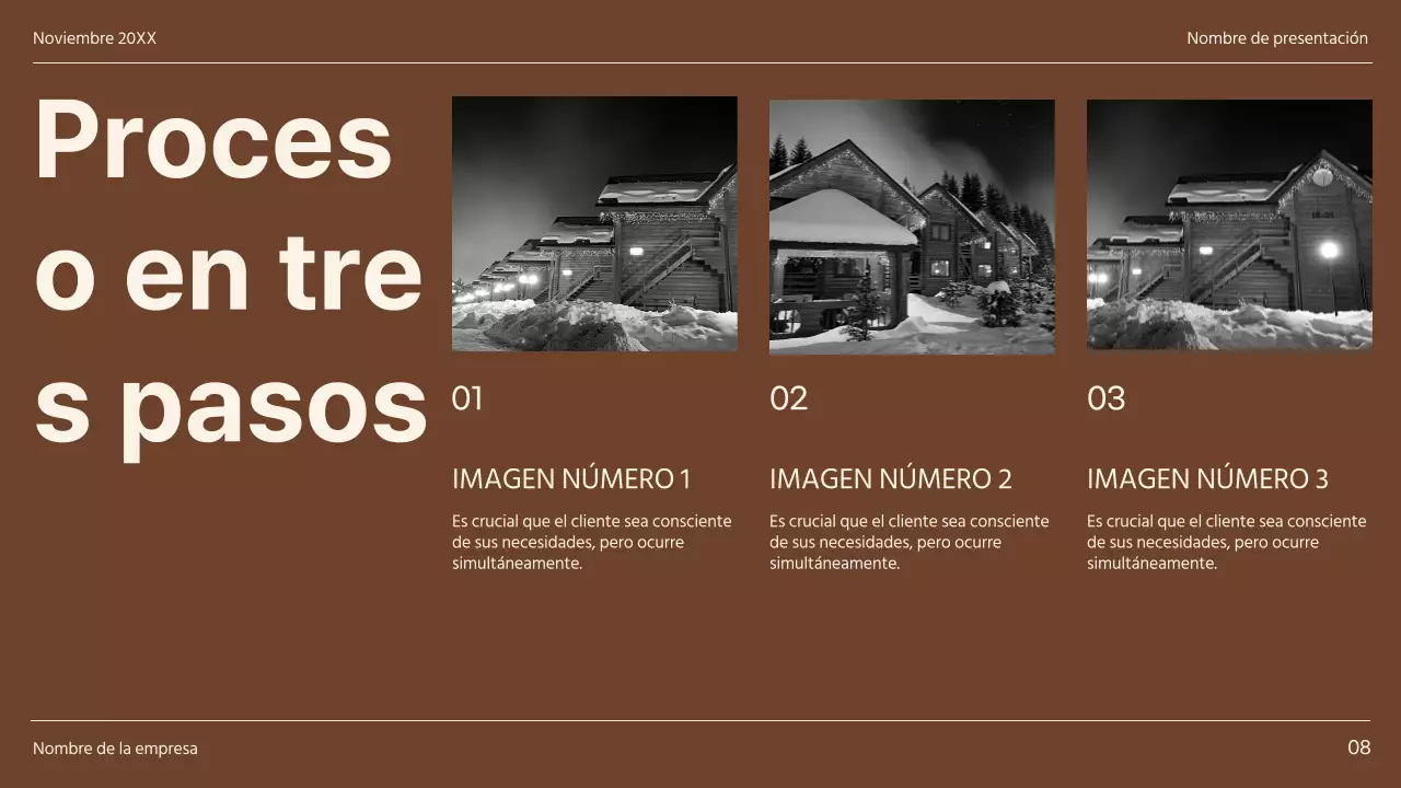 Caqui y marrón Minimal Diverse Layout Pages Informe