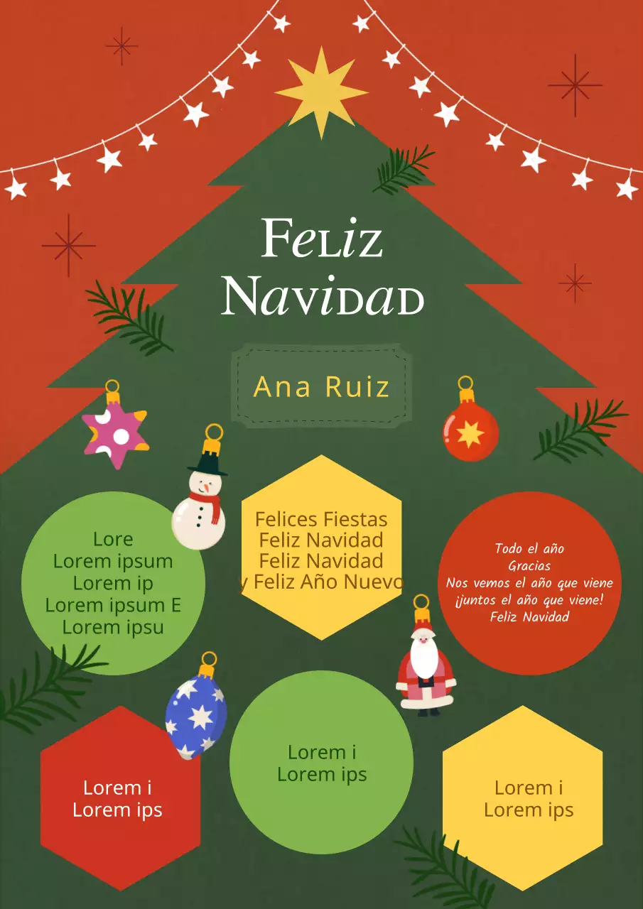 Papel de liar navideño en verde y rojo