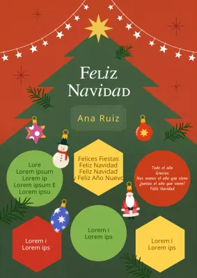 Papel de liar navideño en verde y rojo