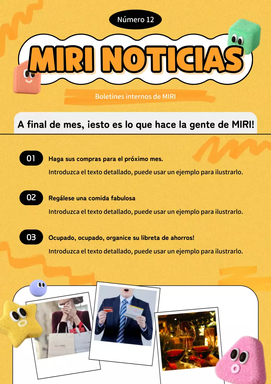 El boletín amarillo y negro de noticias de la empresa