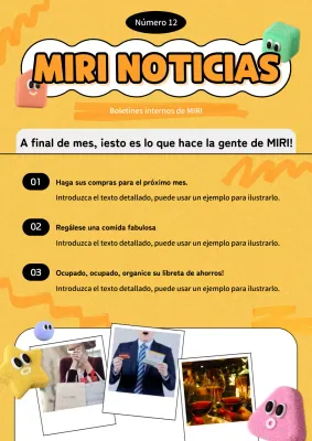 El boletín amarillo y negro de noticias de la empresa