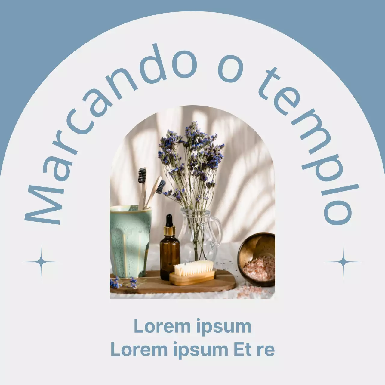 Publicações de marcas de beleza no Instagram que abraçam a tendência do azul claro