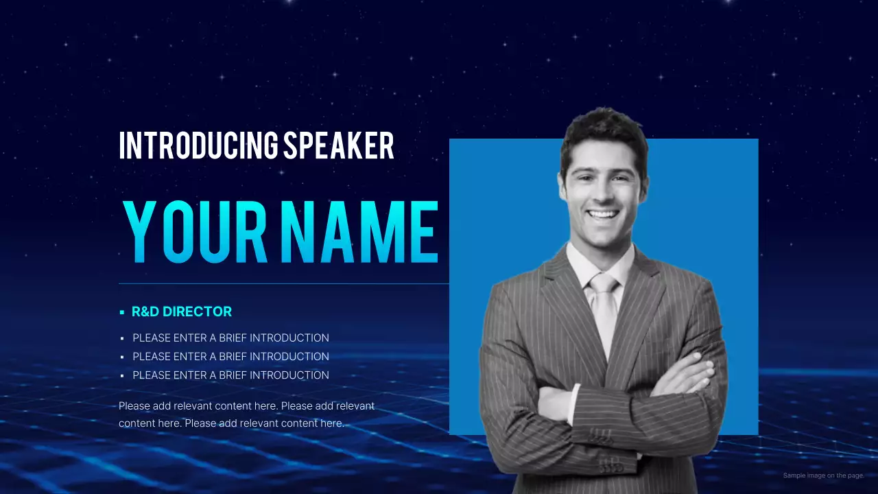 Bài thuyết trình kinh doanh hiện đại màu xanh