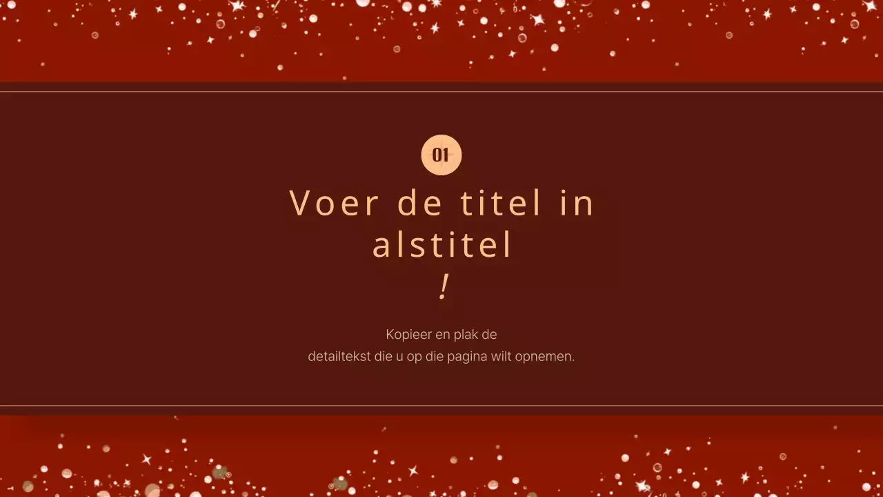 Een luxe kerstpresentatie in rood en bruin