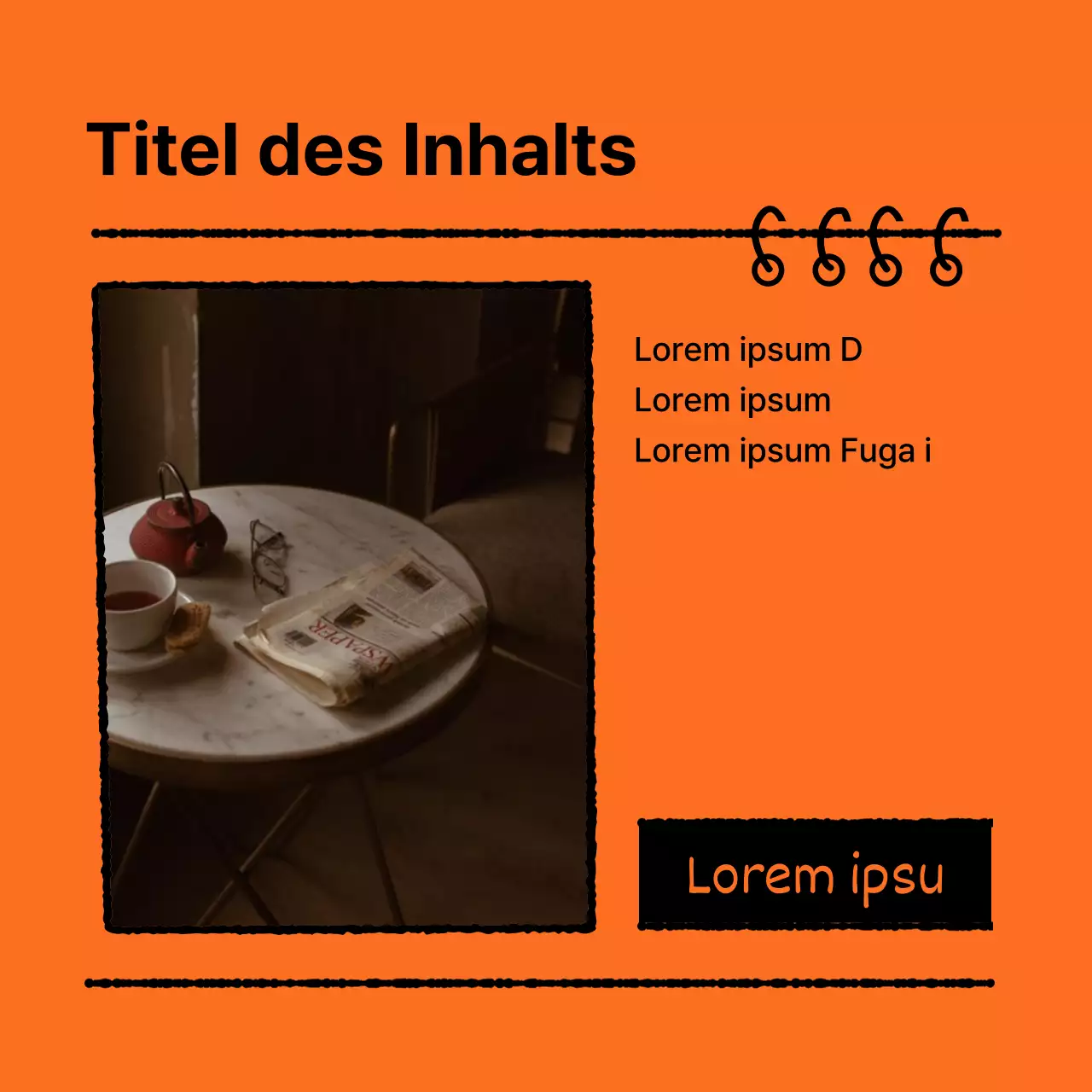 Ein Leitfaden für ein sauberes Marken-Kit in Orange und Schwarz