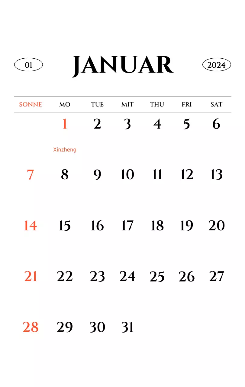 Einfacher Stil Wandkalender mit schwarz-weiß emotionalen Reisefotografie Konzept