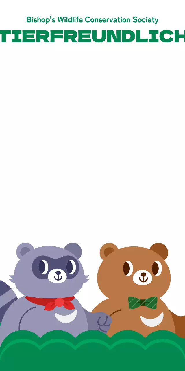 Tierschutzgruppen-Fotobereich mit niedlichen Tiercharakter-Illustrationen