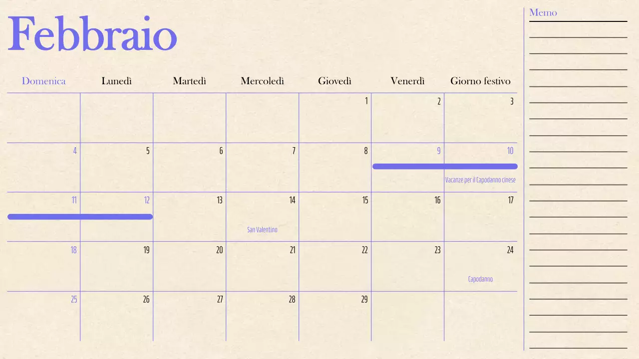 Un arcobaleno di agende di tendenza