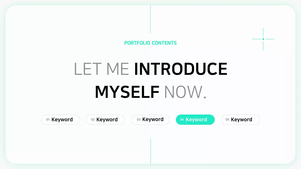 화이트 모던 포트폴리오 이력서 프레젠테이션