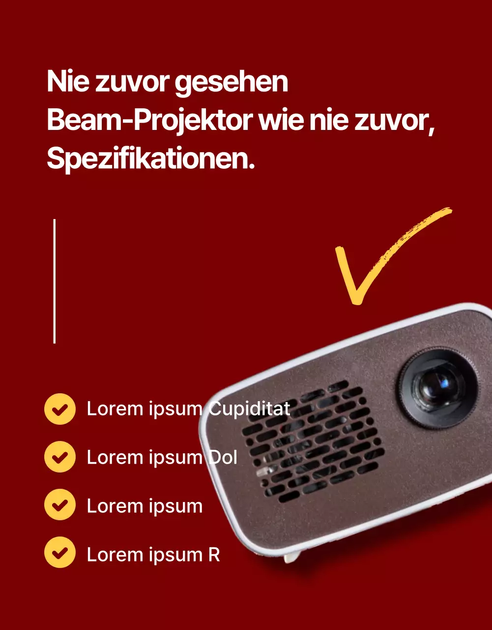 Rote, einfache Elektronik-Produktbeschreibung