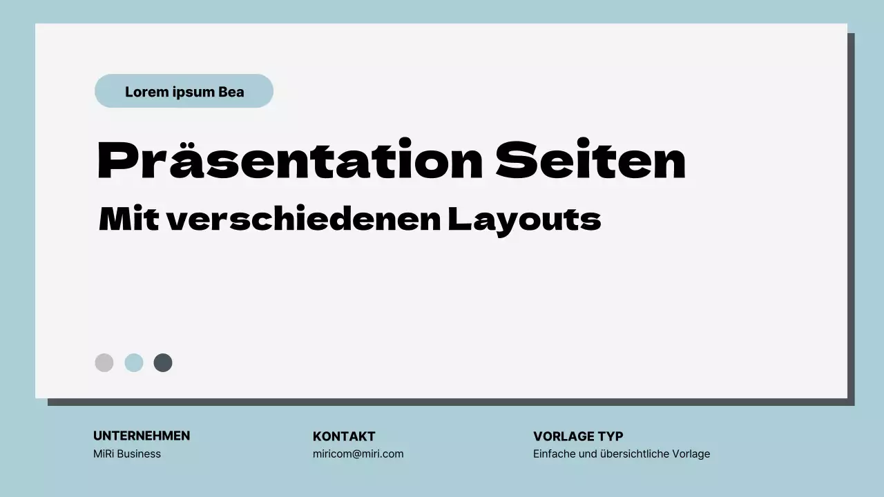 Himmelblau und Weiß Klassisches Mehrseiten-Layout Bericht