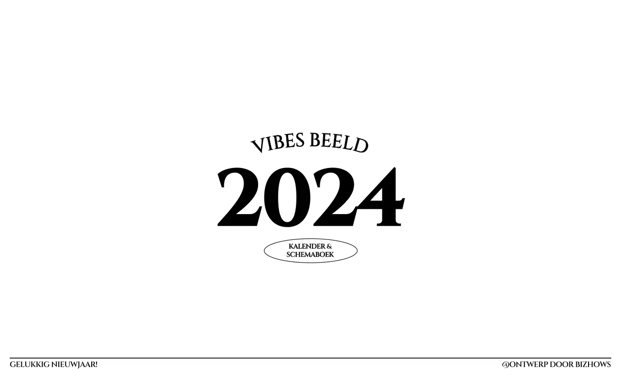 Eenvoudige stijl muurkalender met zwart-wit emotionele reisfotografie concept