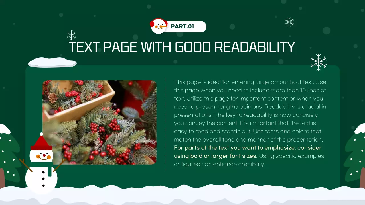 그린 심플 크리스마스 프레젠테이션