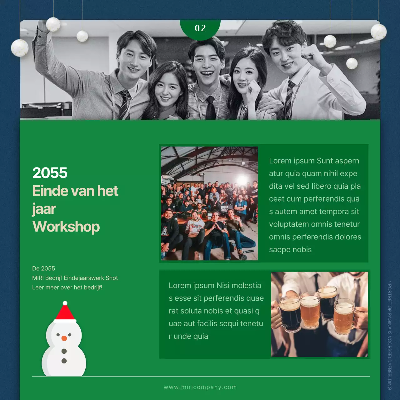 Een inleiding tot de rode en groene interne kerstnieuwsbrief