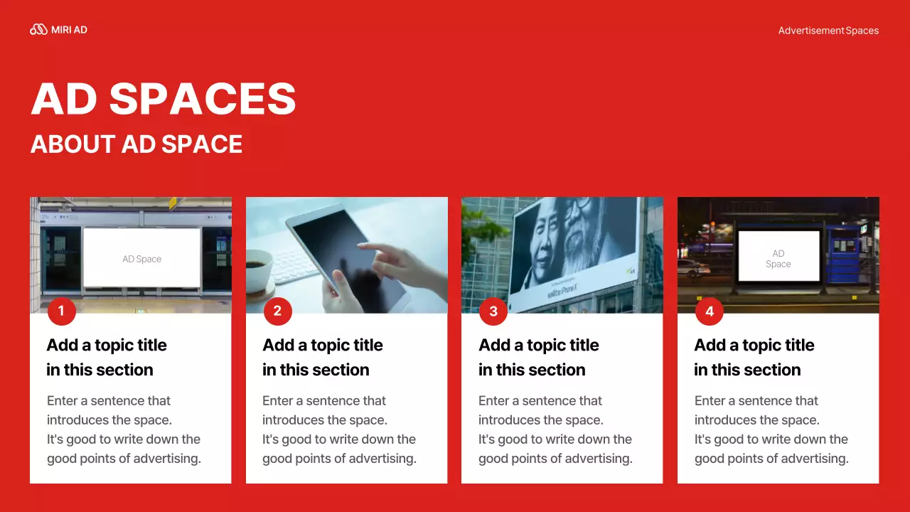 Red Professional 광고 가이드 프레젠테이션