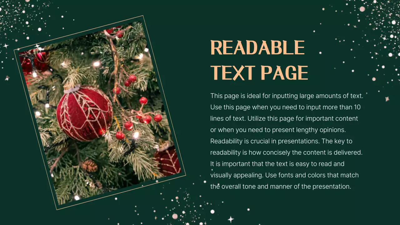 Green Elegant Christmas Template Presentation