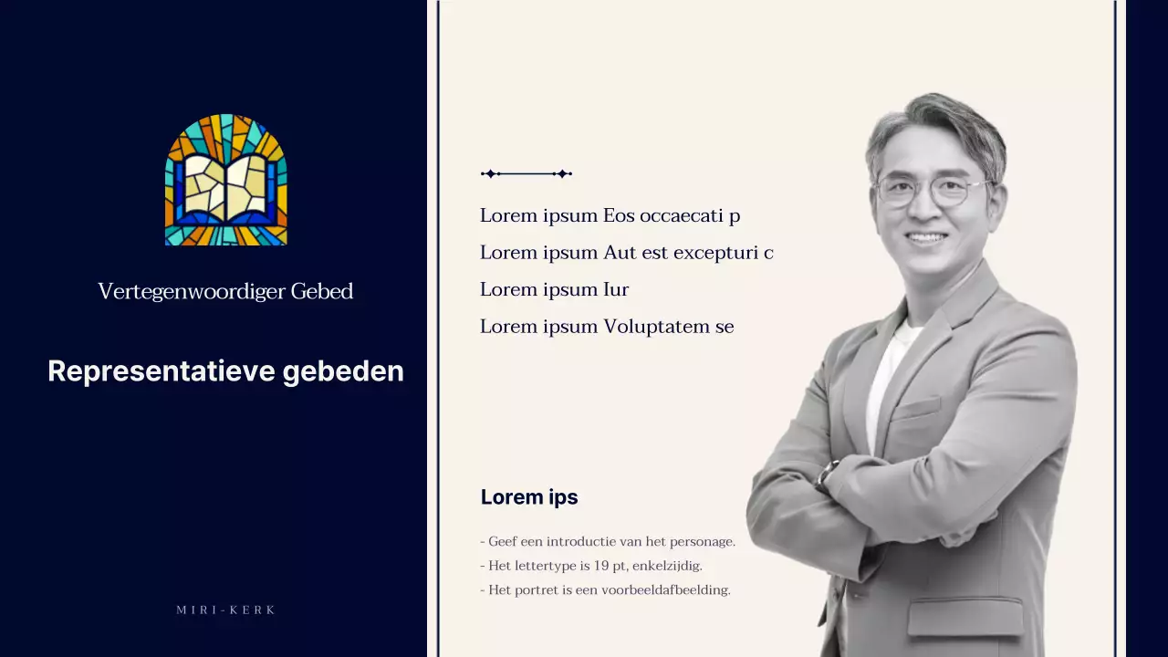 Een gids voor eenvoudige kerkdiensten in marineblauw en beige