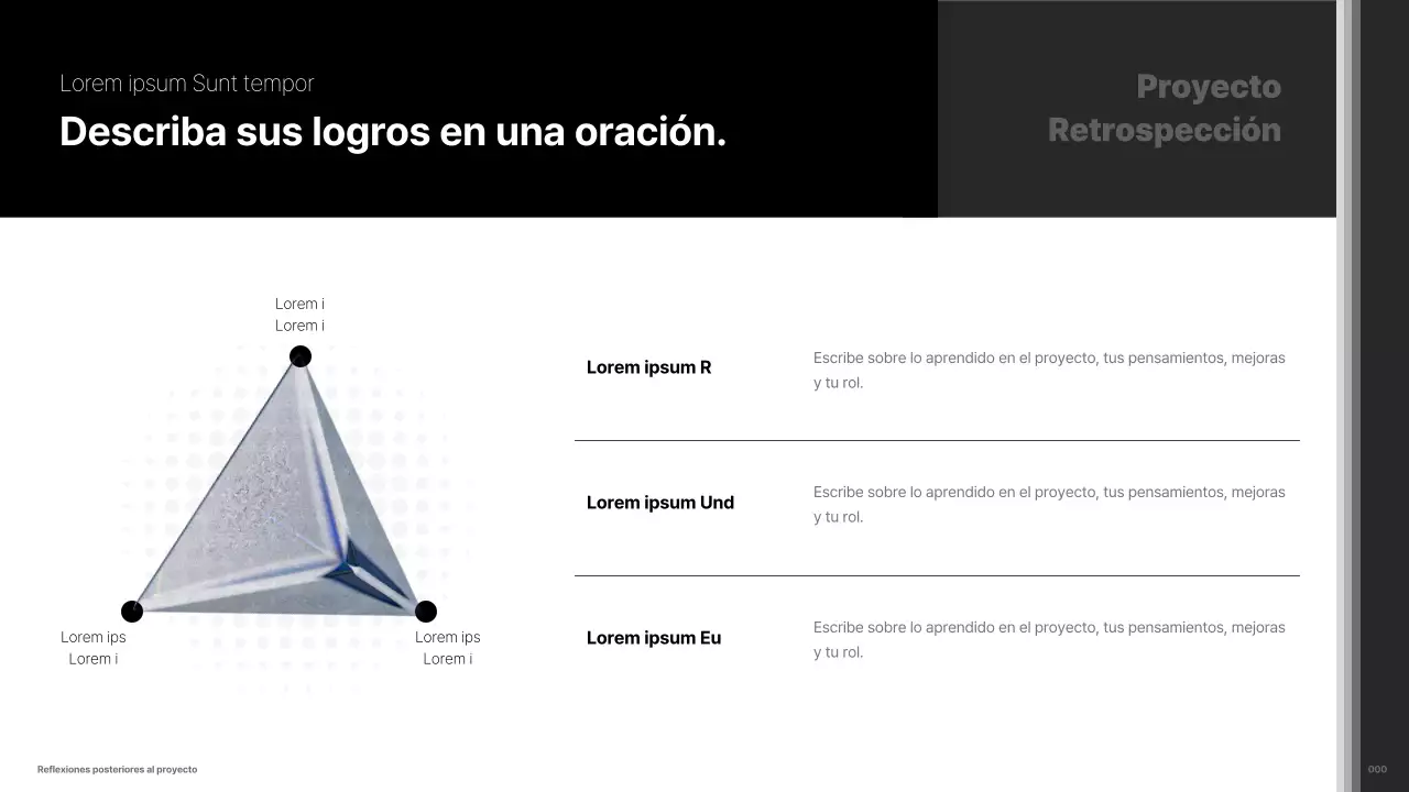 Cartera minimalista en blanco y negro para profesionales del marketing