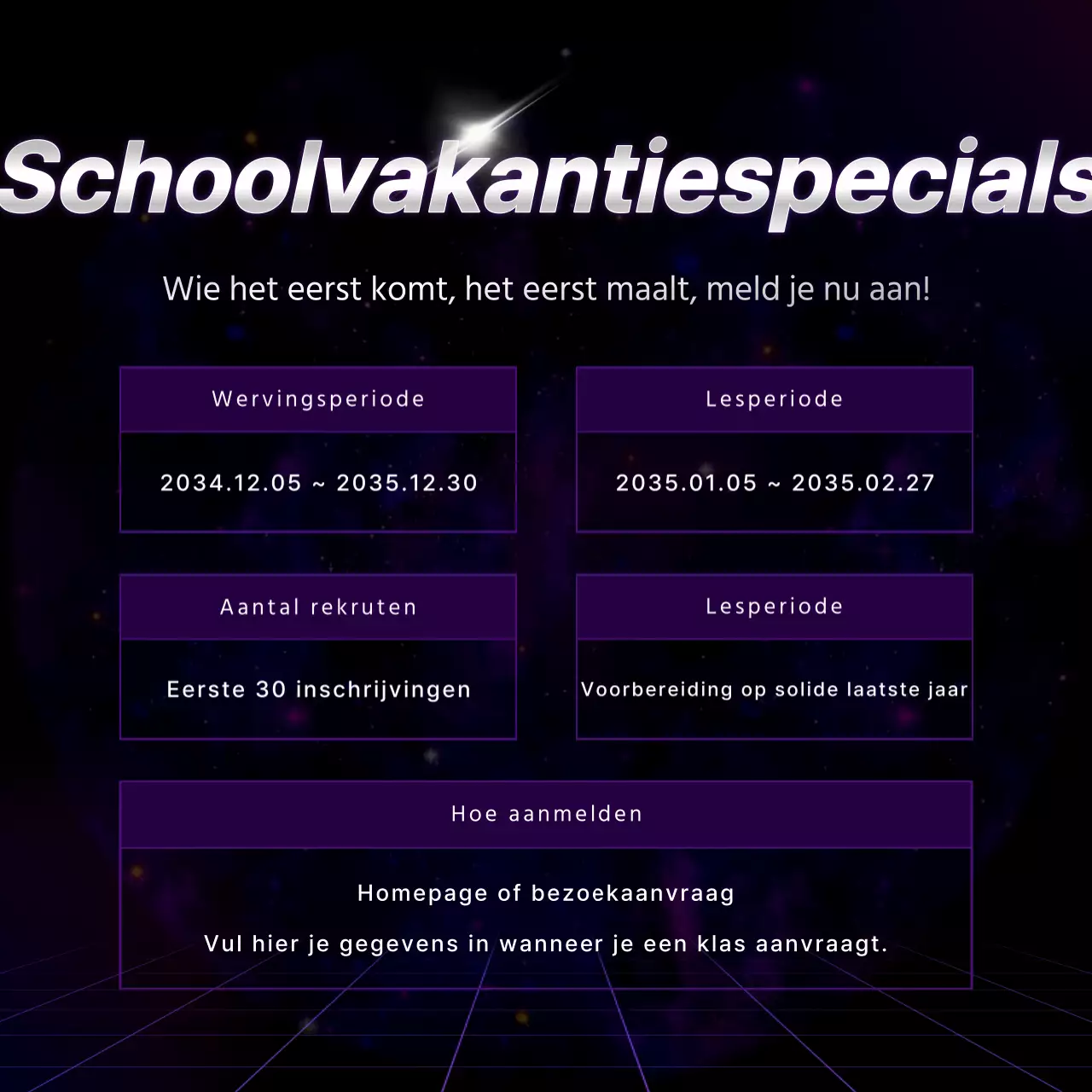 Promoot de back-to-school specials van Purple Cyber