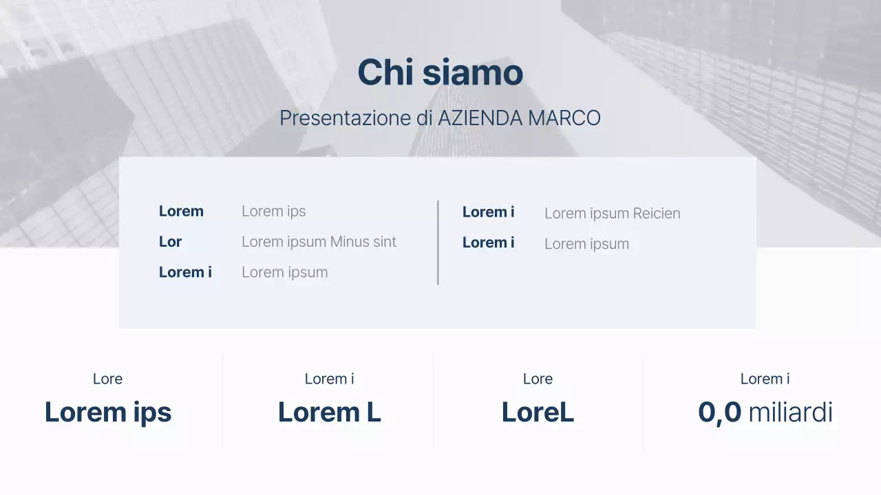 Un semplice rapporto ESG in blu navy e blu chiaro