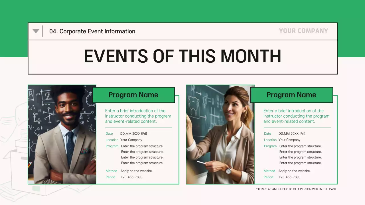 Green Minimal Company Newsletter Presentation
