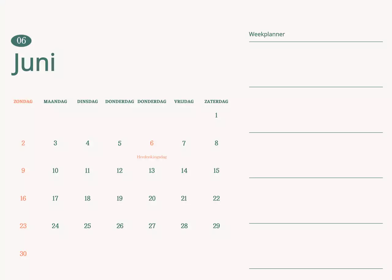 Cafékalender met aanbevelingen voor de drank van de maand