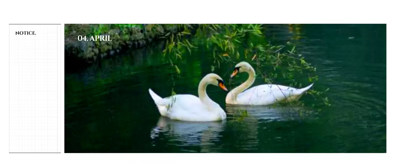 Simple style wall calendar with black and white emotional travel photography concept