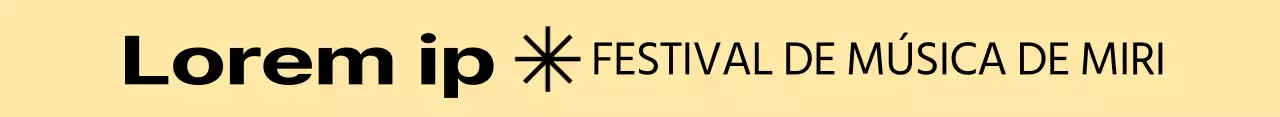 Conceito de tipografia de festival de música em preto