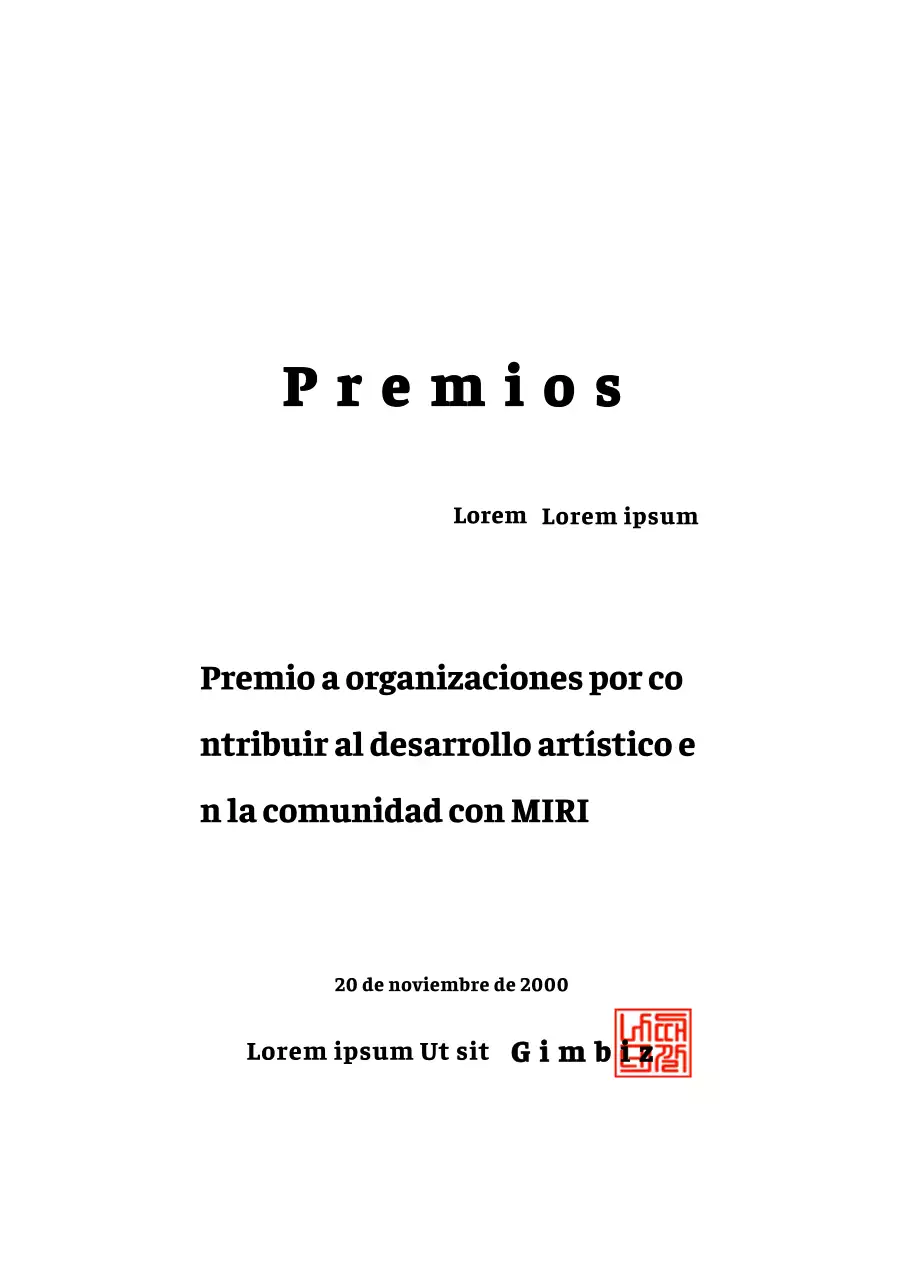 Diseño del Premio Logro