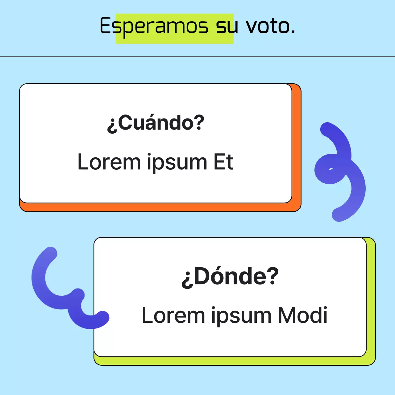 Promover una colección kitsch de prendas celestes y naranjas