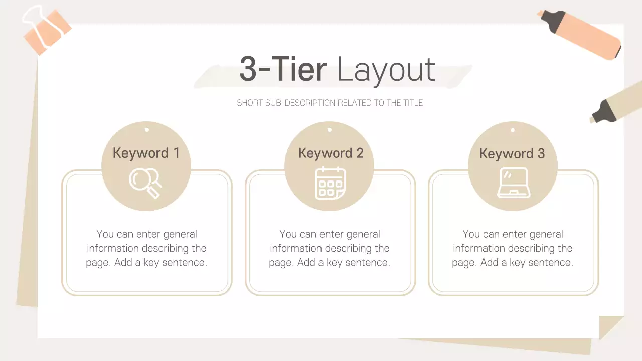 베이지 모던 오피스 프레젠테이션