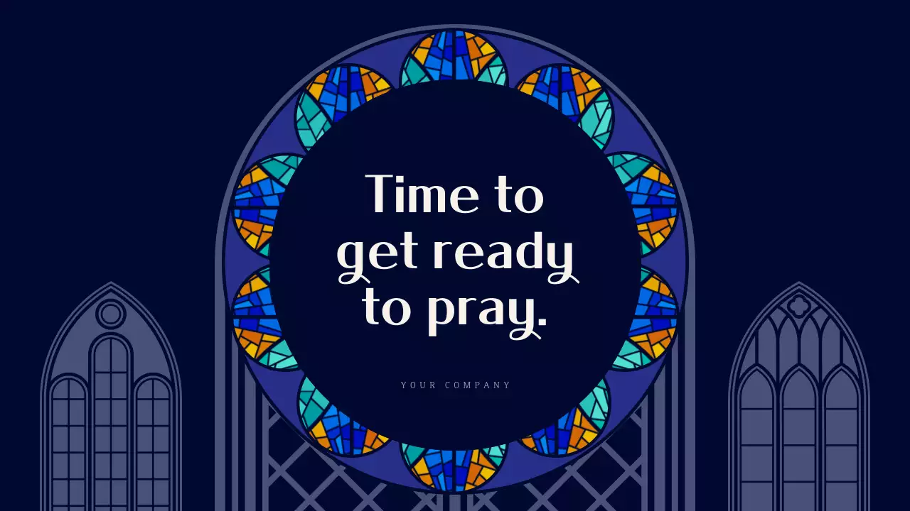 Navy Traditional Church Announcement Presentation